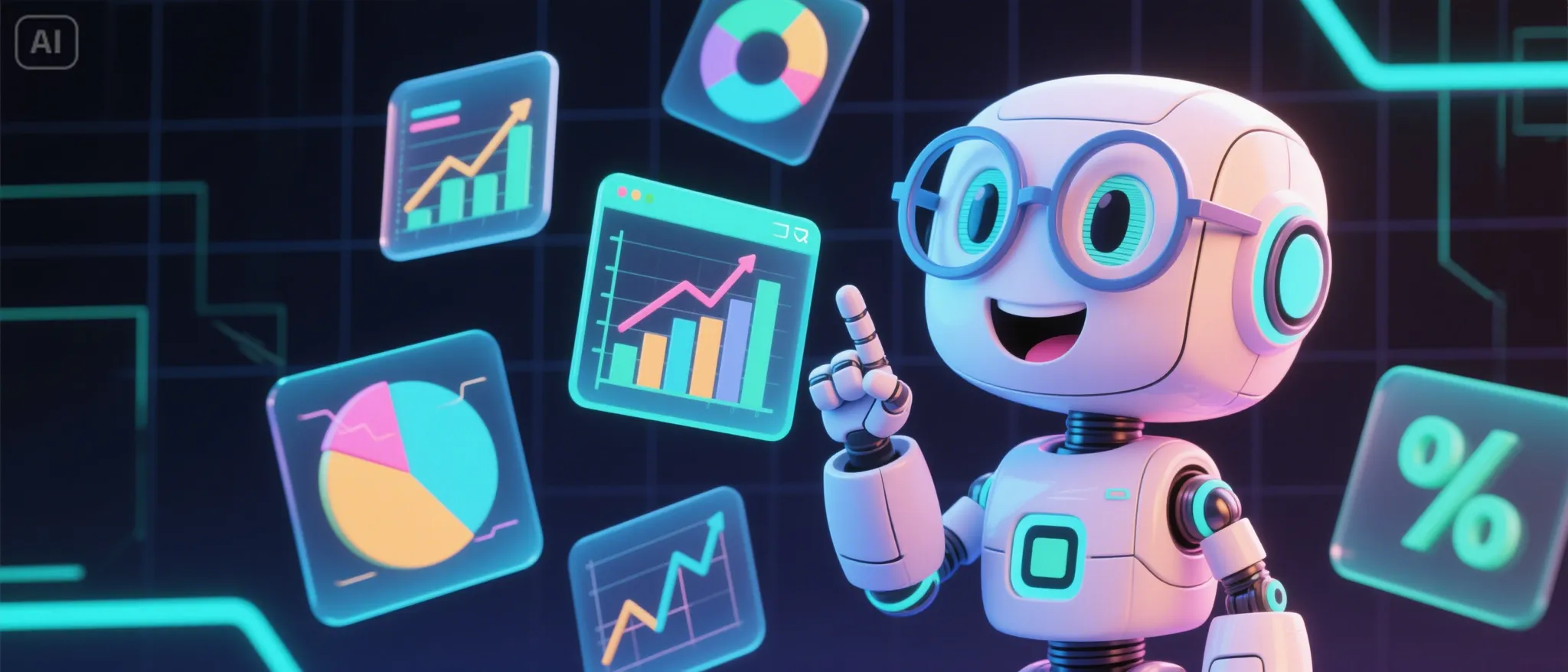 Analytics charts for website maintenance insights